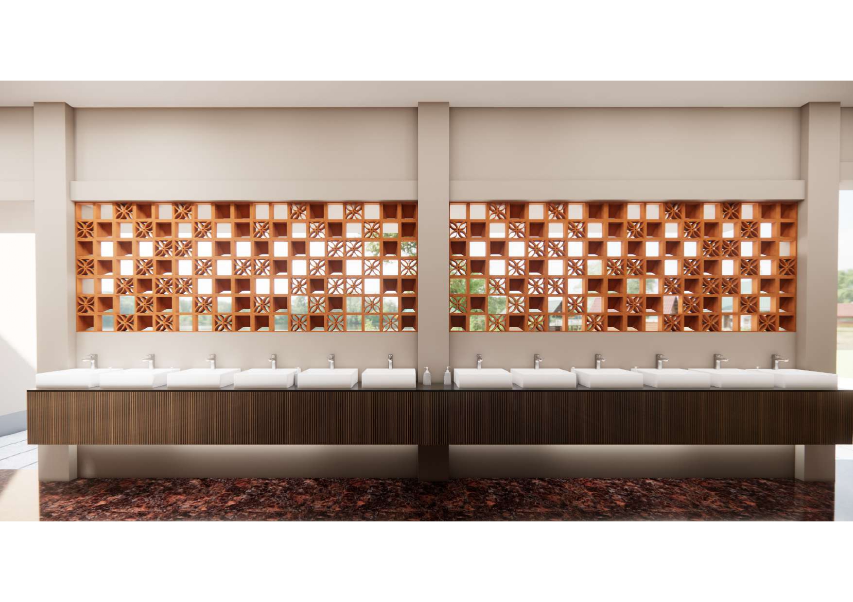 Wash area - Palm Convention Center 2