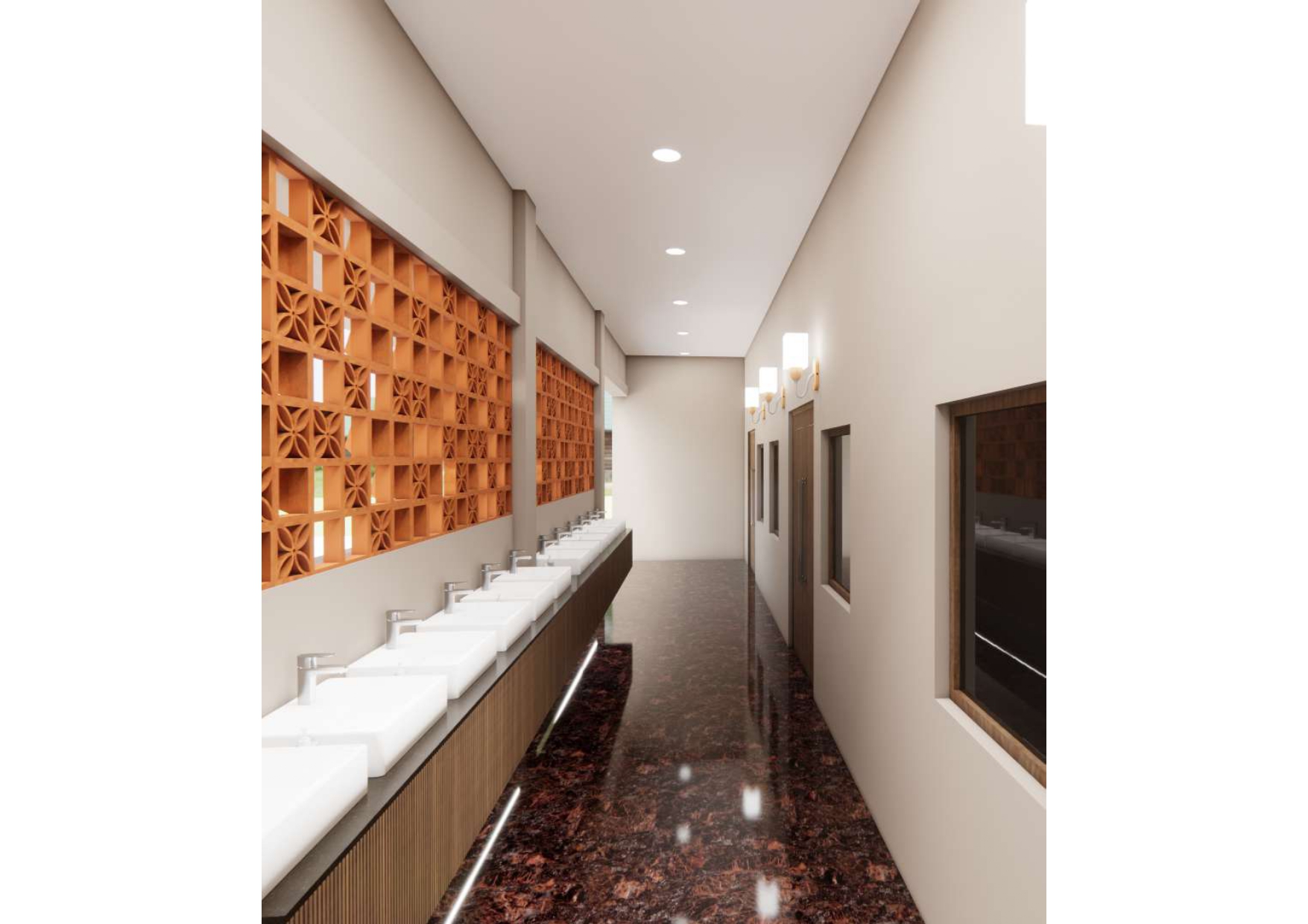 Wash area - Palm Convention Center 3